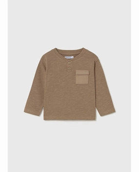 Mayoral Long Sleeve T-Shirt - Caramel Satin