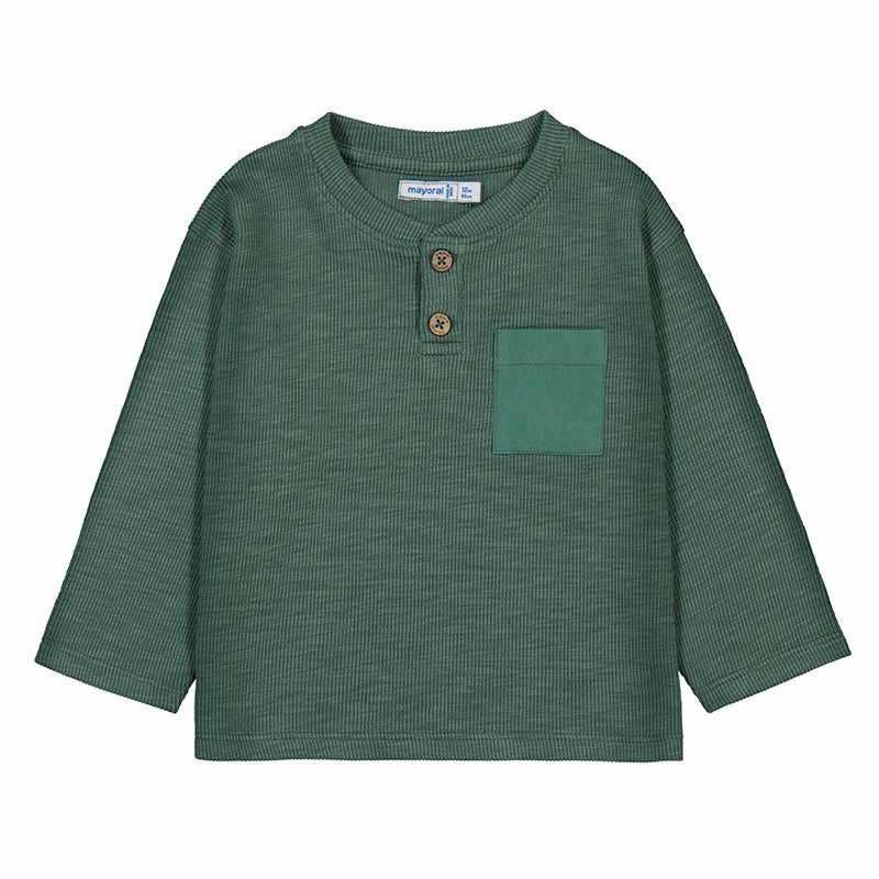 Mayoral Long Sleeve T-Shirt - Fir Green Boys' fashion items Pajamas for children