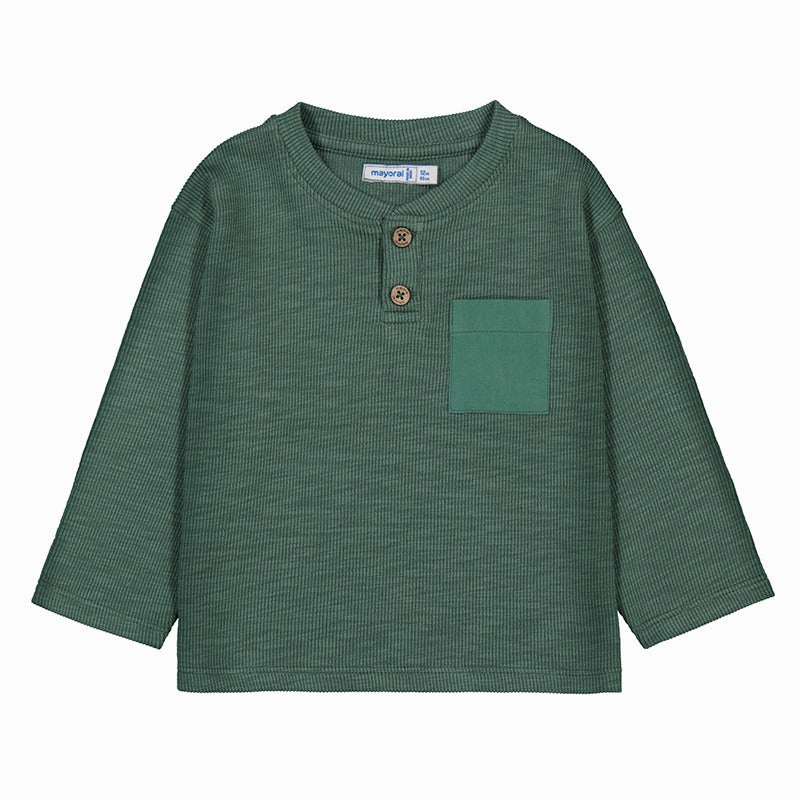 Mayoral Long Sleeve T-Shirt - Fir Green Skinny