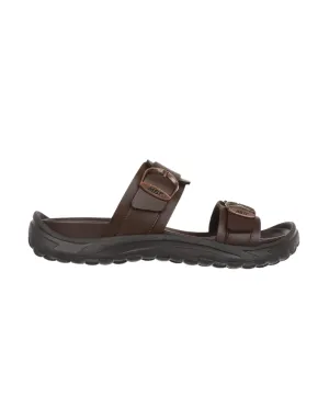 Pressure Dispersion MBT Fuji II Dark Brown Mens Recovery Sandals