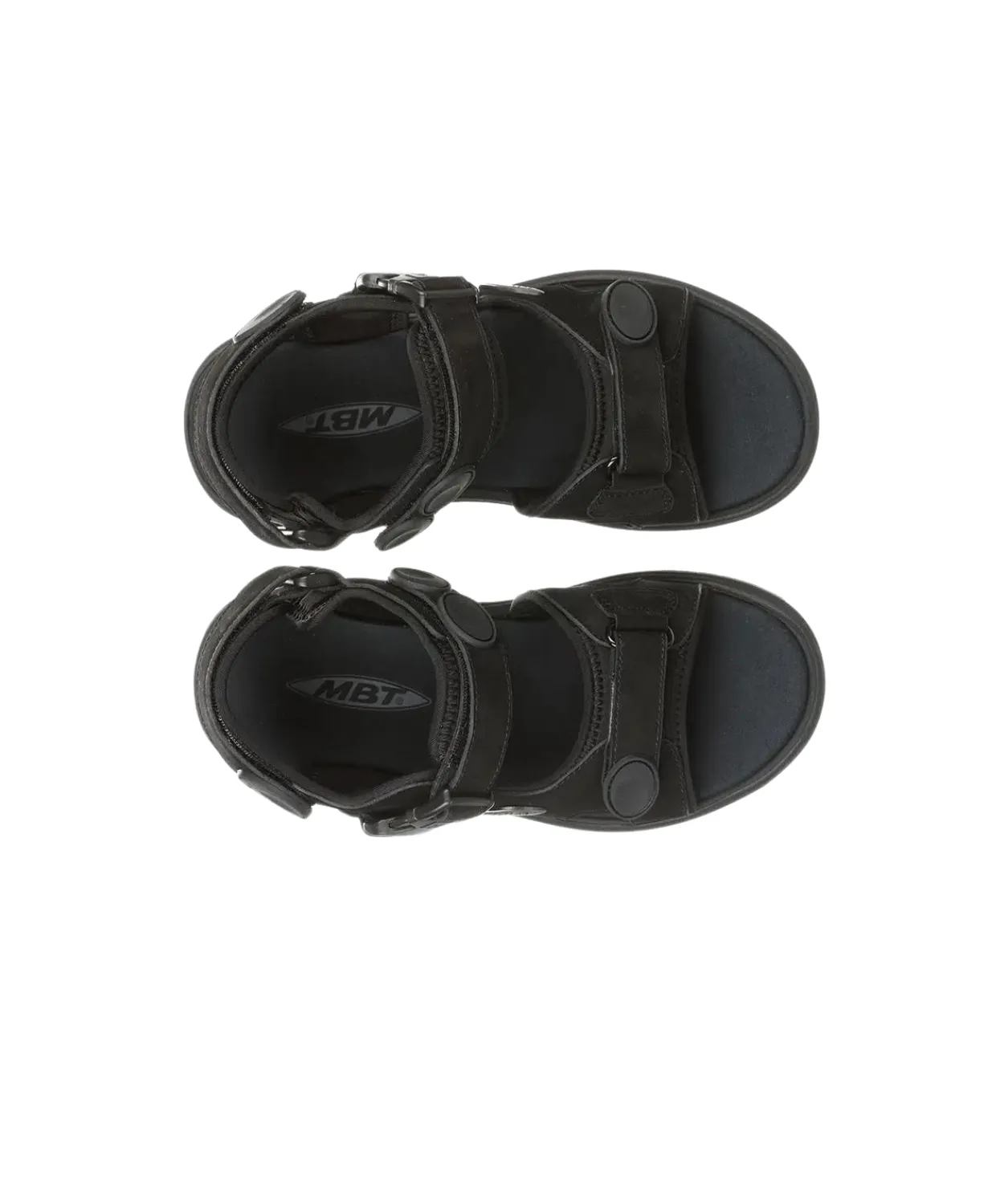 MBT Kisumu Classic Black Mens Sandals relay running option
