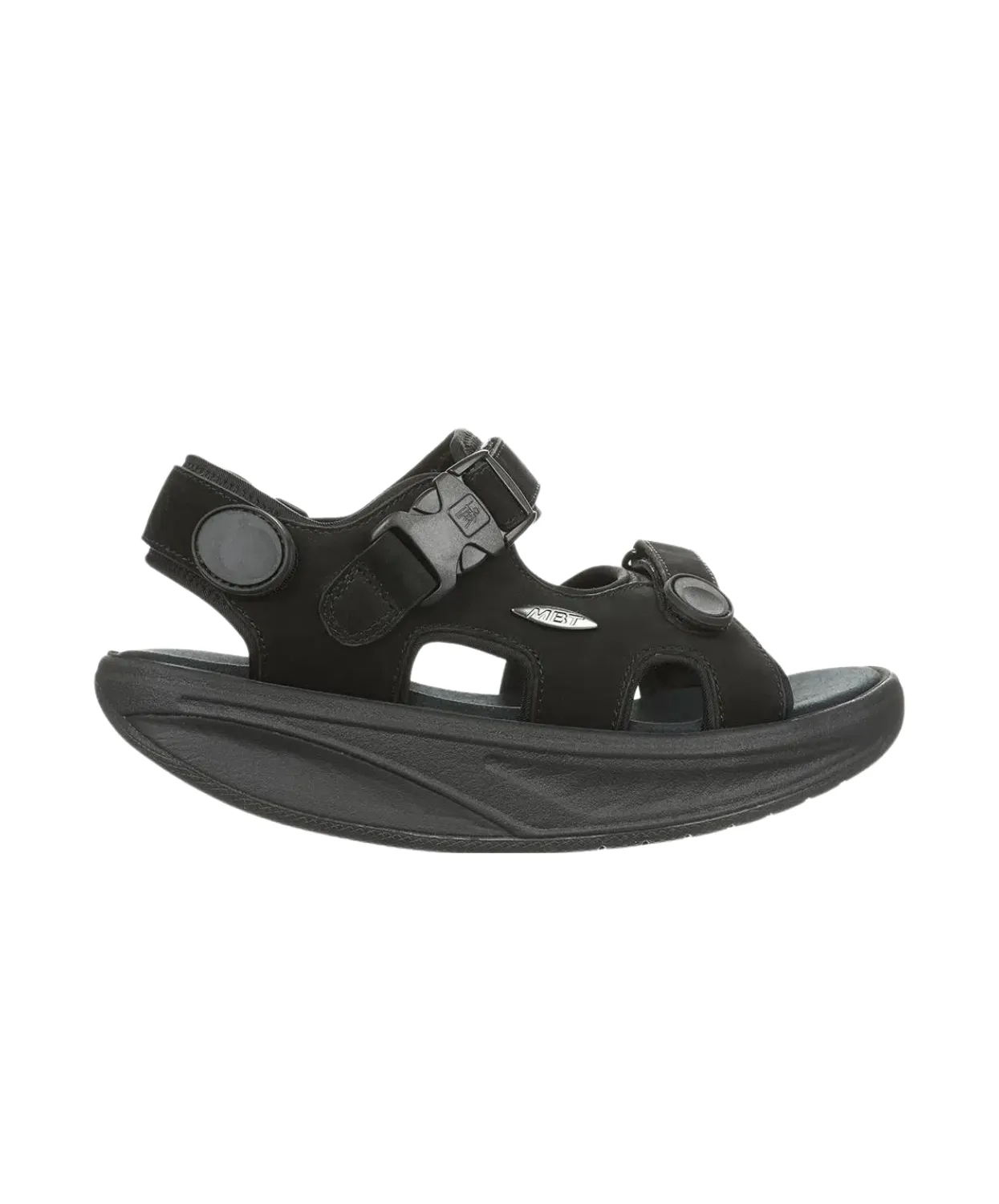 MBT Kisumu Classic Black Mens Sandals mid - range running shoes