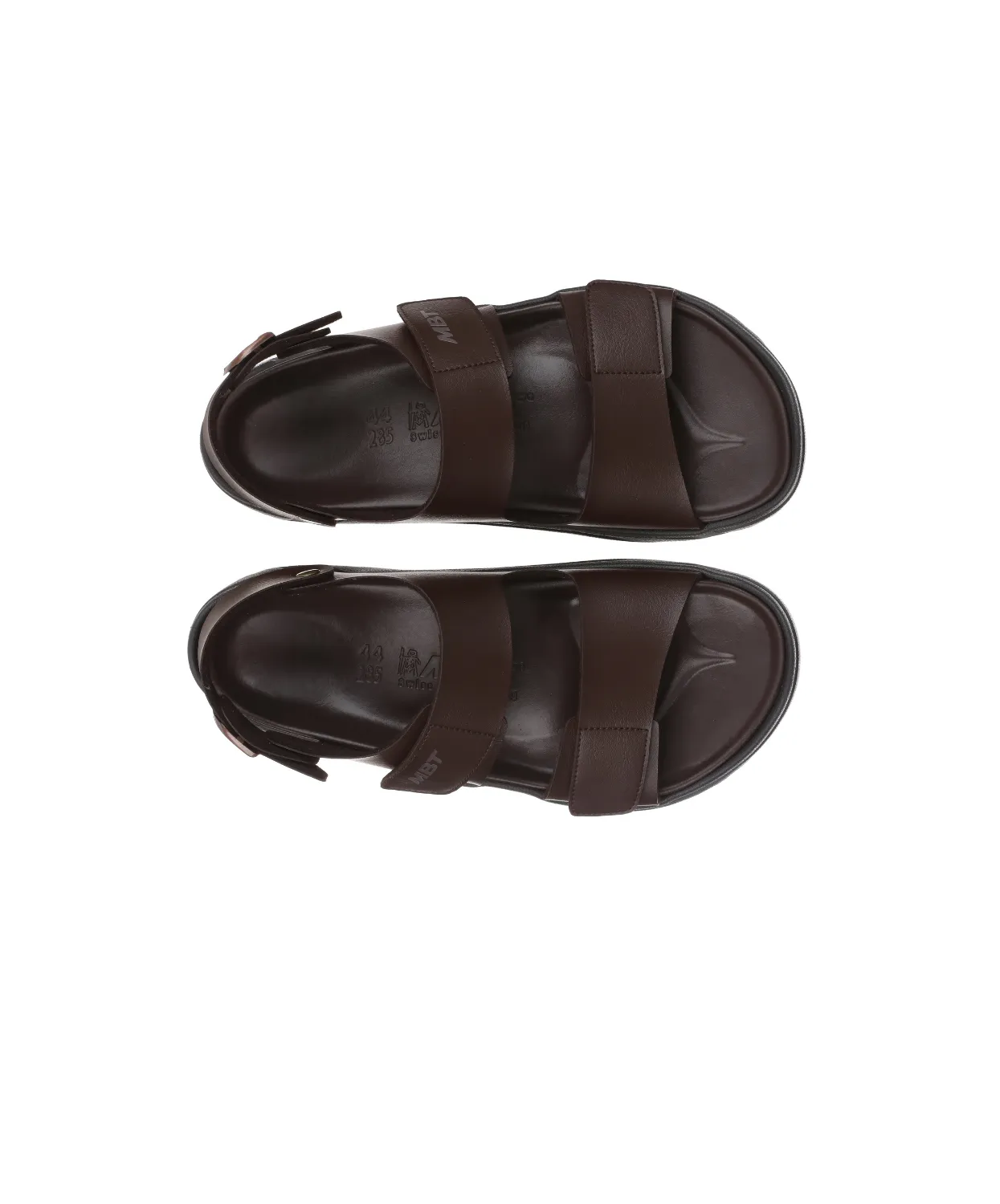 trendy - style shoes fall shoes MBT Nagano Dark Brown Mens Recovery Sandals