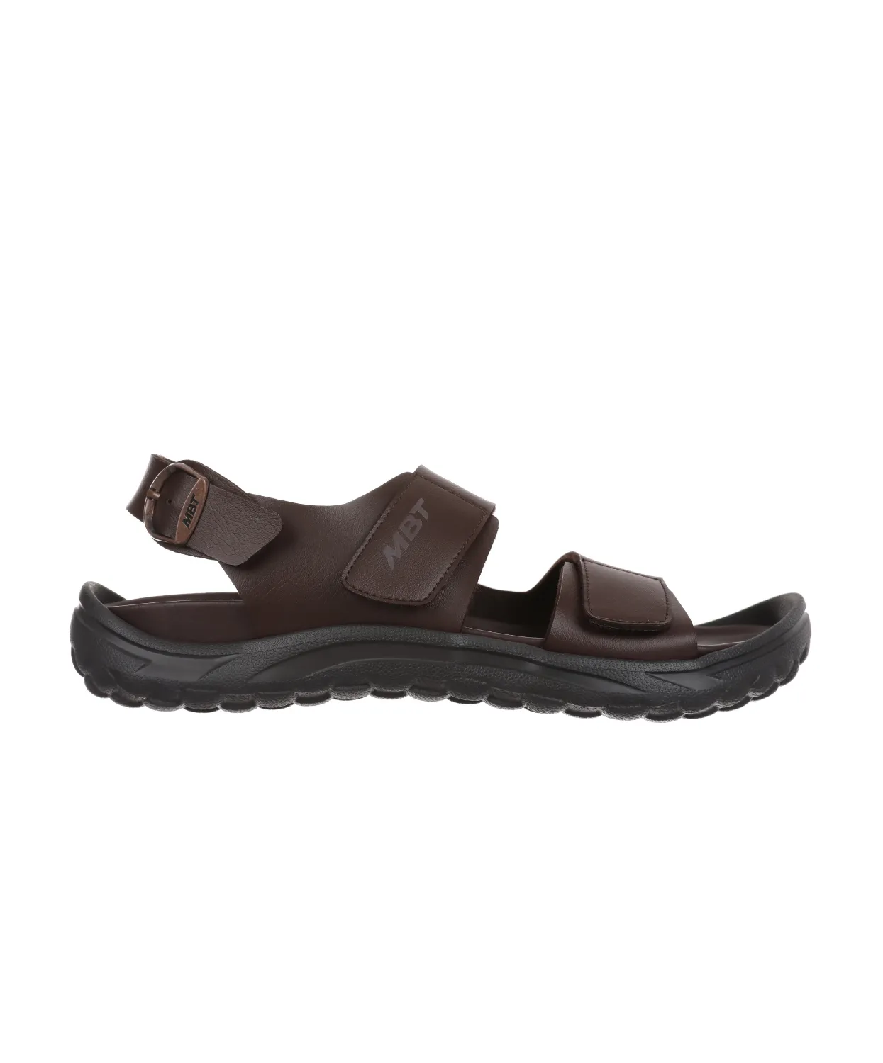 Weekend Jog MBT Nagano Dark Brown Mens Recovery Sandals