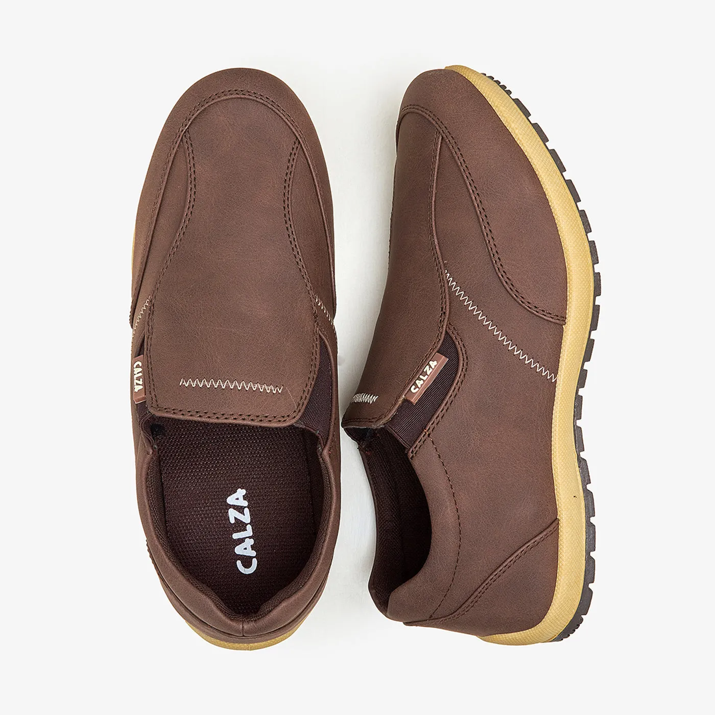 smooth - surface - slipperiness shoes Men's Casual Slip-Ons