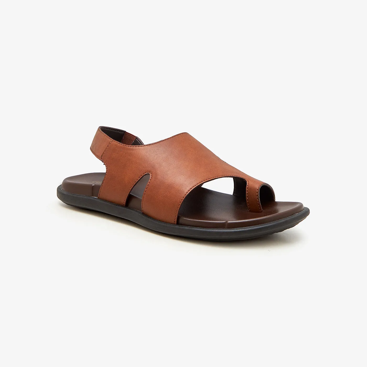 solid - color Functional Design Men's Extra Padded Sandals