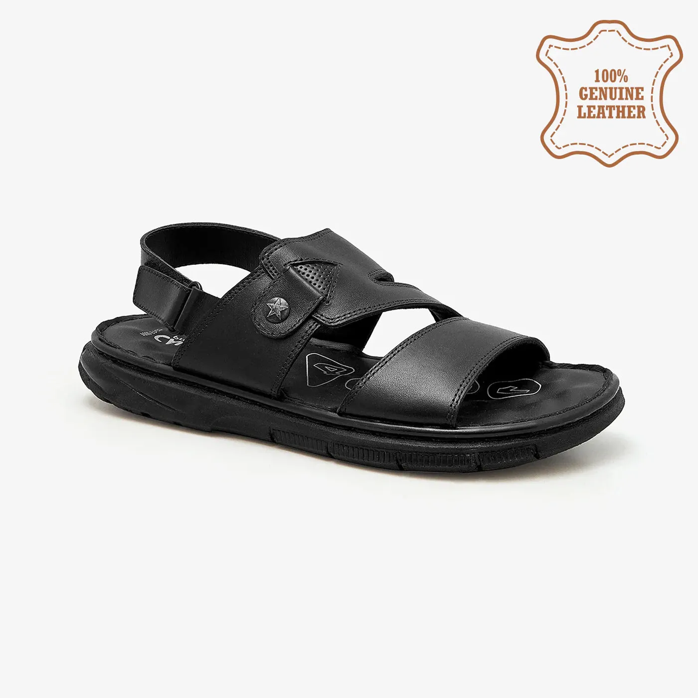 Men's Strappy Leather Sandals running for a connection with nature