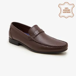 Men's Textured Leather Loafers Perseverance