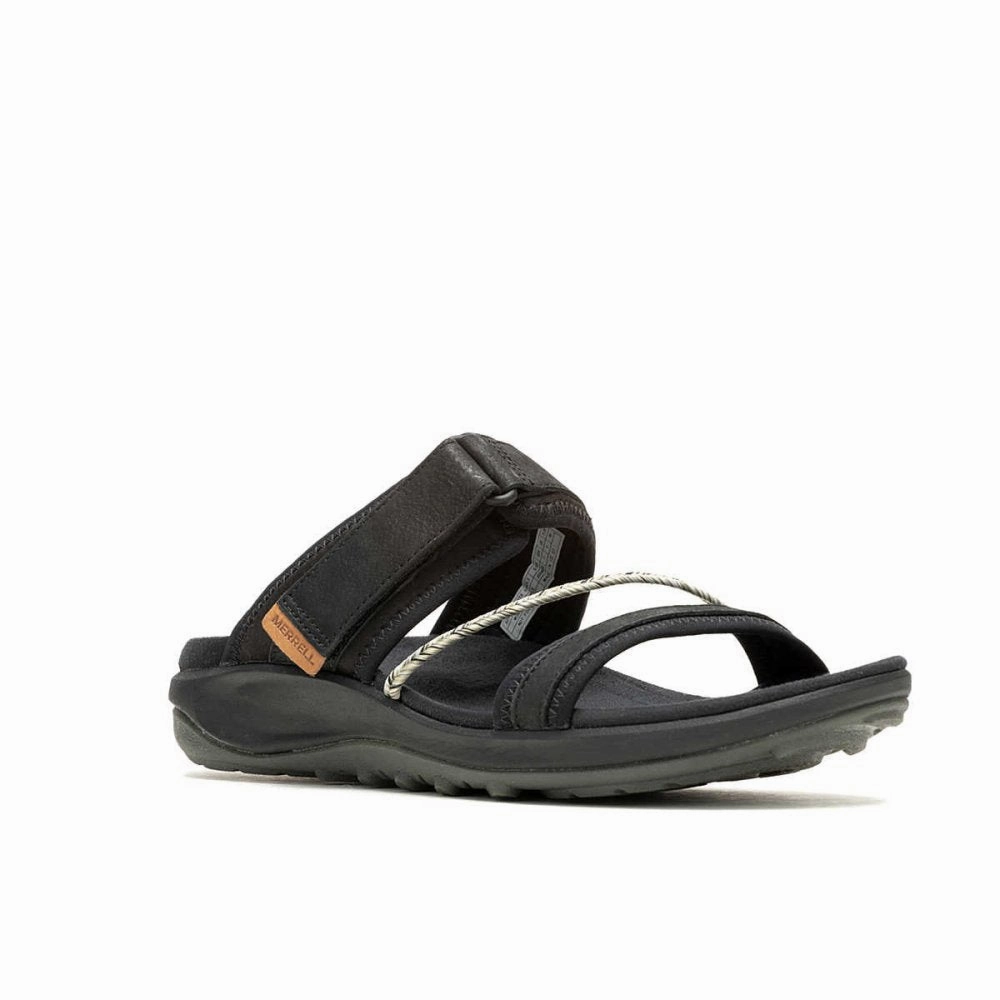 Merrell Women's Terran 4 Slide - Black Flexible Outerwear Lounge Gear