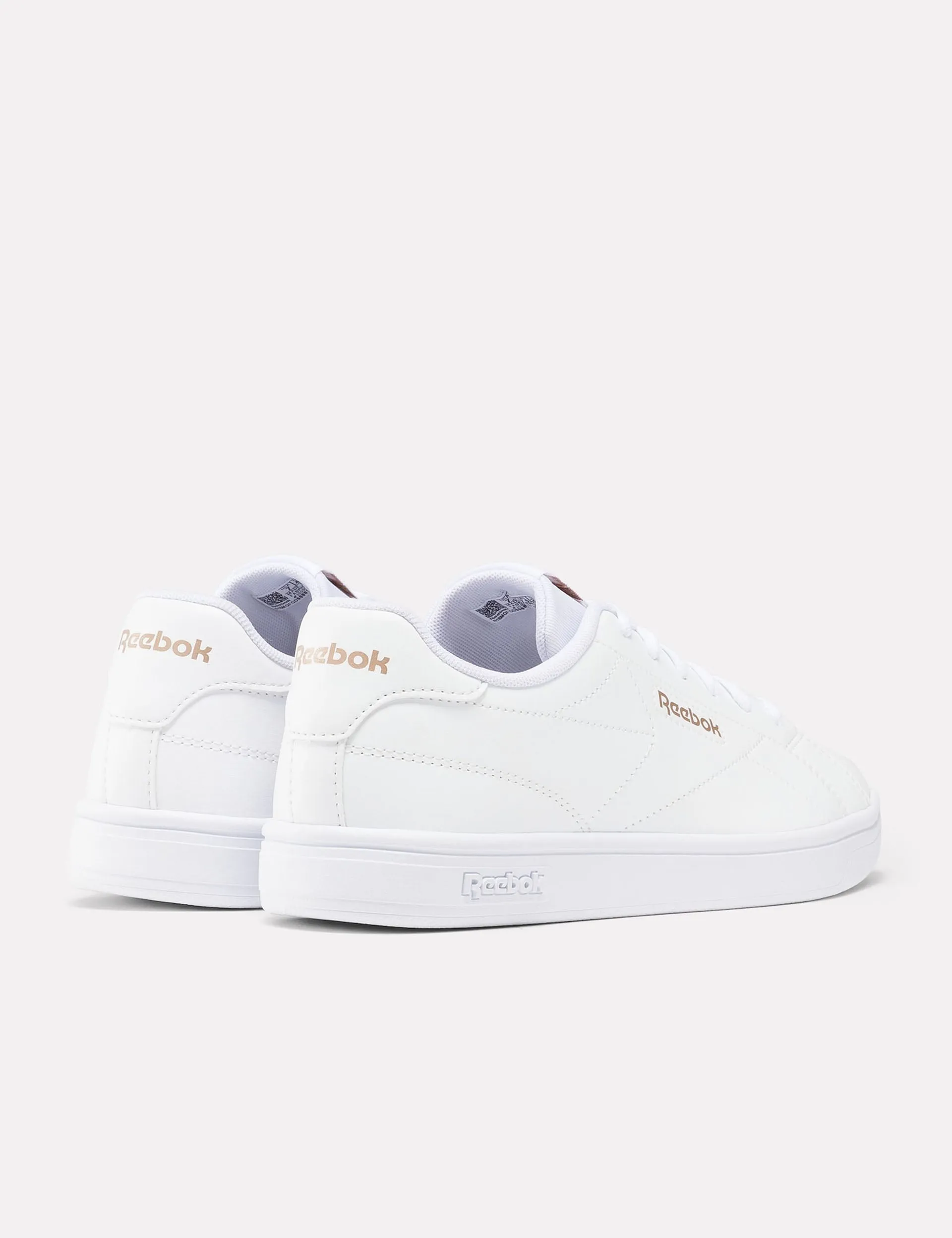 Court Clean Sneakers - White/Rose Gold hip - hop dance shoes psychologically - satisfying