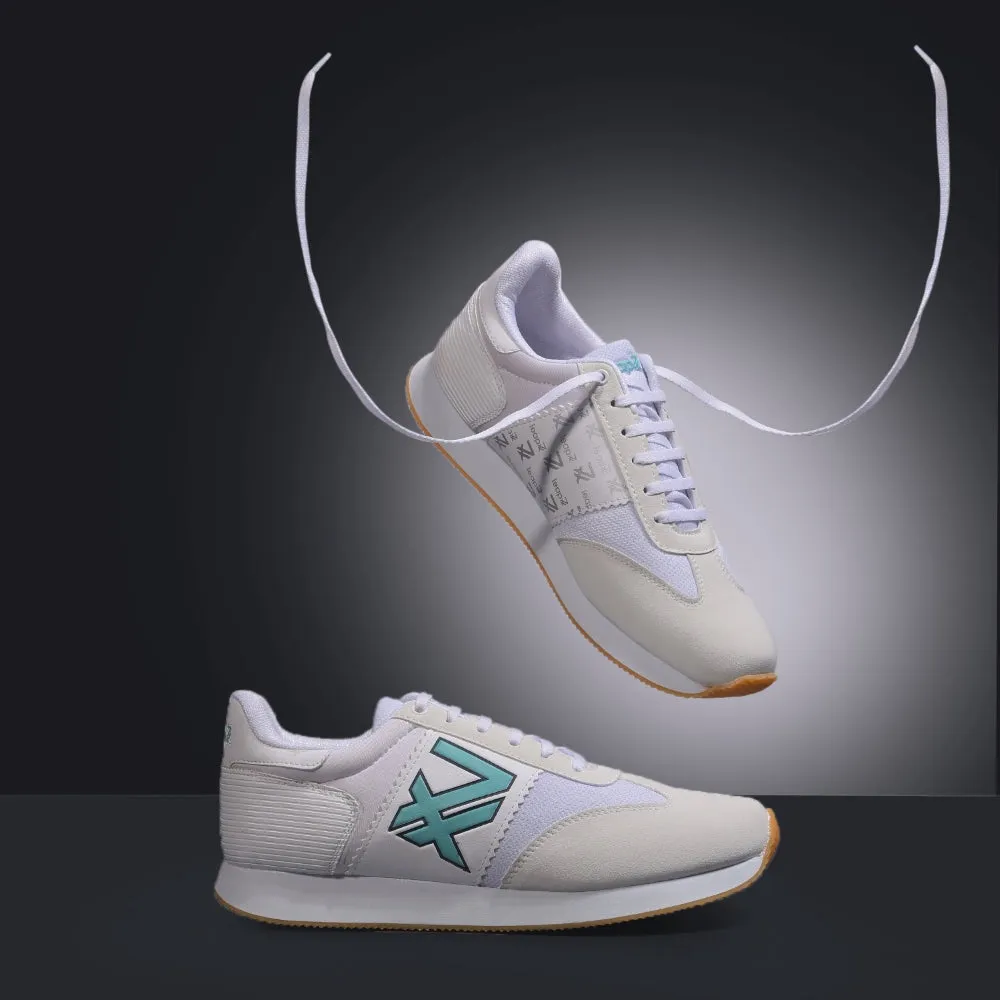 Leap7x Casual White Lacing Sneakers For Men BACKAM-1E By Liberty Dynamic Foot Lockdown lightweight - mesh running shoes