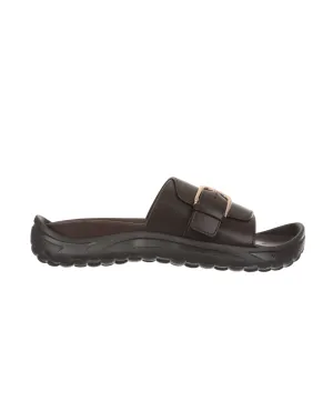 static - free shoes MBT Nikko Brown Womens Recovery Slides