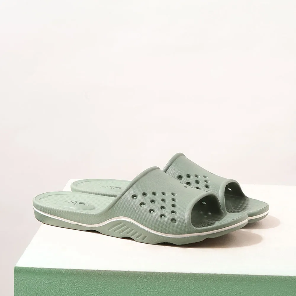 sale shoes Friction Free A-Ha (Green) Slides For Men RAMP By Liberty