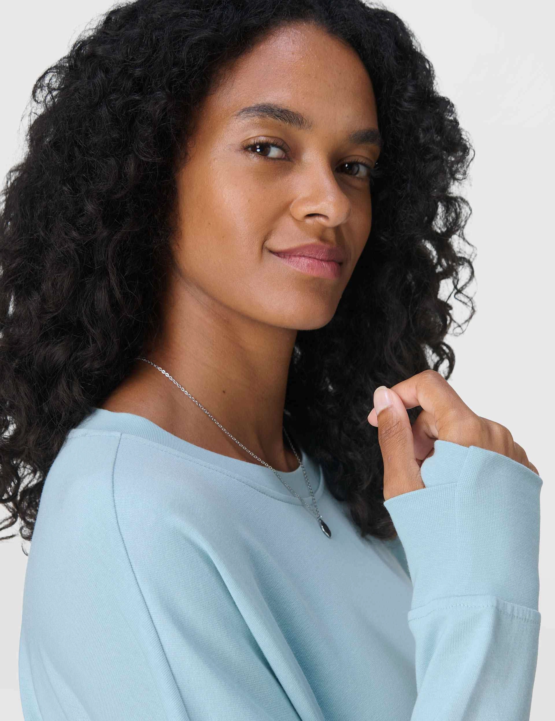 Baby Soft After Class Longline Sweatshirt - Vista Blue