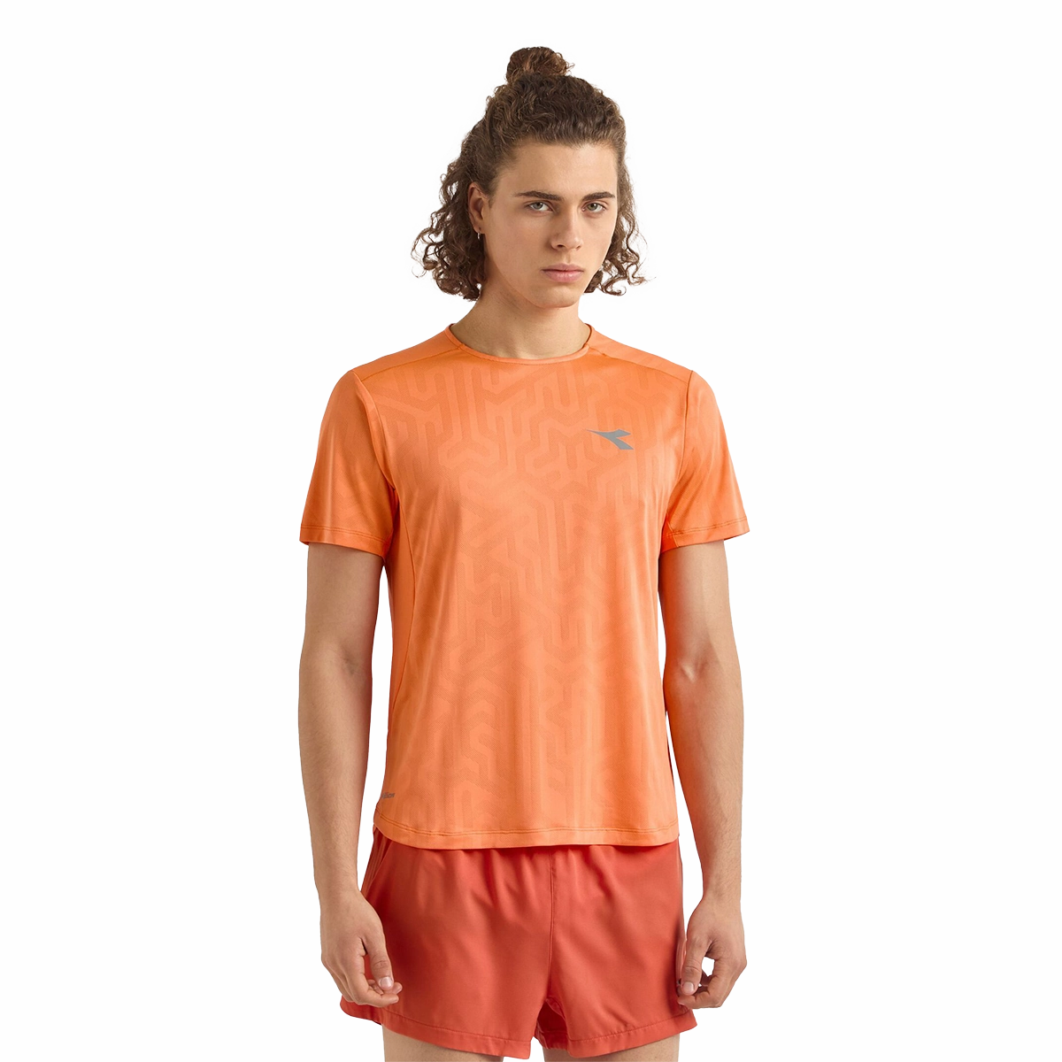 Bamboo Fiber Fabric Diadora Super Light SS T-Shirt Orange Nectarine