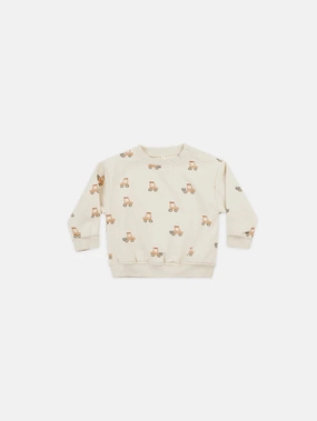 Quincy Mae Sweatshirt - Tractors Striped kids' clothing