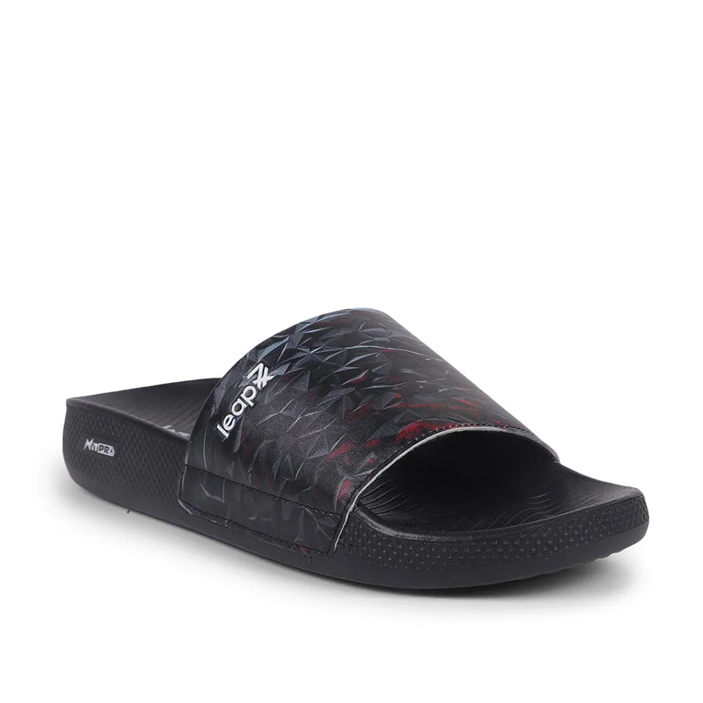 Molded Heel Cup Speed Performance Fit Leap7x By Liberty Men NITWALK-2 Black Casual Slides