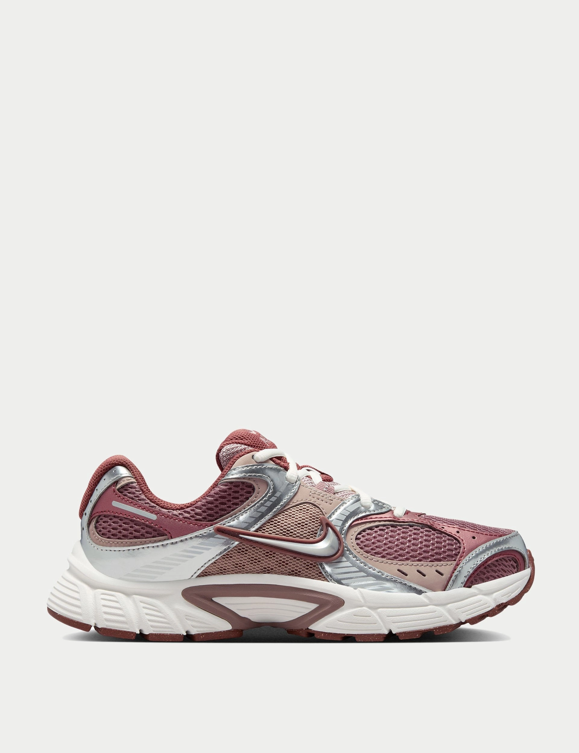 Half - size up running with a running belt V5 RNR Shoes - Smokey Mauve/Metallic Silver/Red Sepia