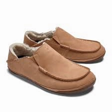 Olukai Men's Kipuka Hulu Slipper - Natural FlexibleCollar Simple Top