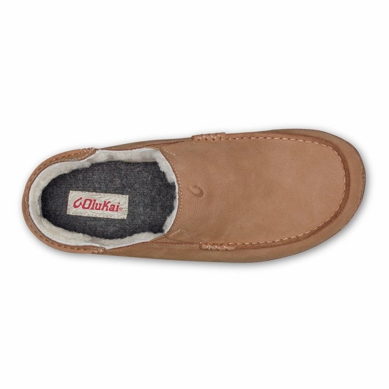 Flexible Outerwear Olukai Men's Kipuka Hulu Slipper - Natural