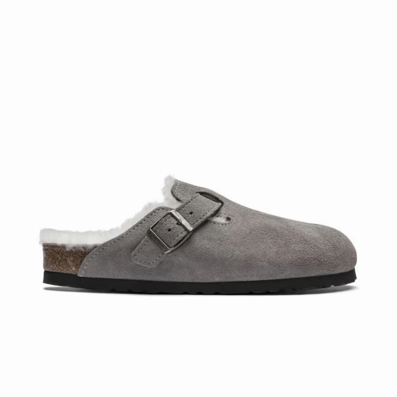 Birkenstock Boston Shearling - Stone Coin spring fresh Breath Skin