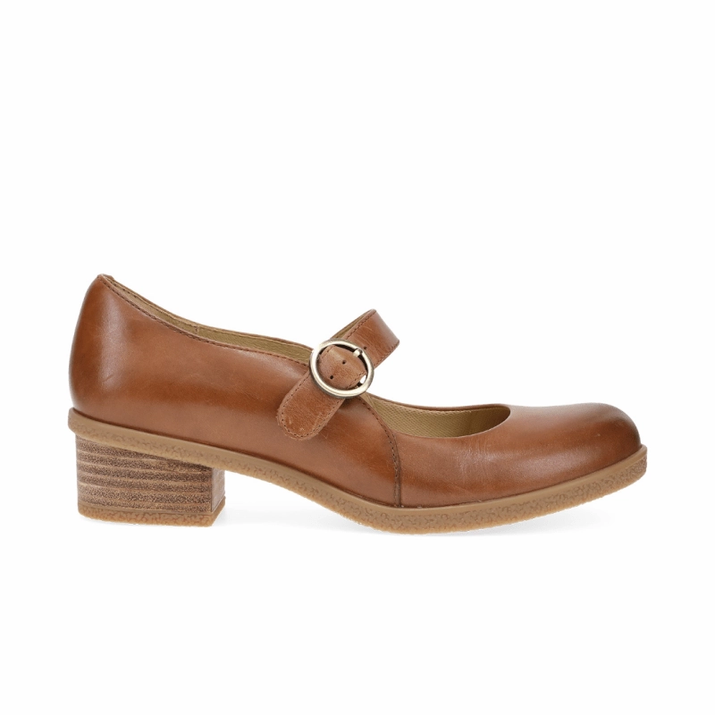 Dansko Women's Deirdra - Tan Waterproof Burnished Leader Fit
