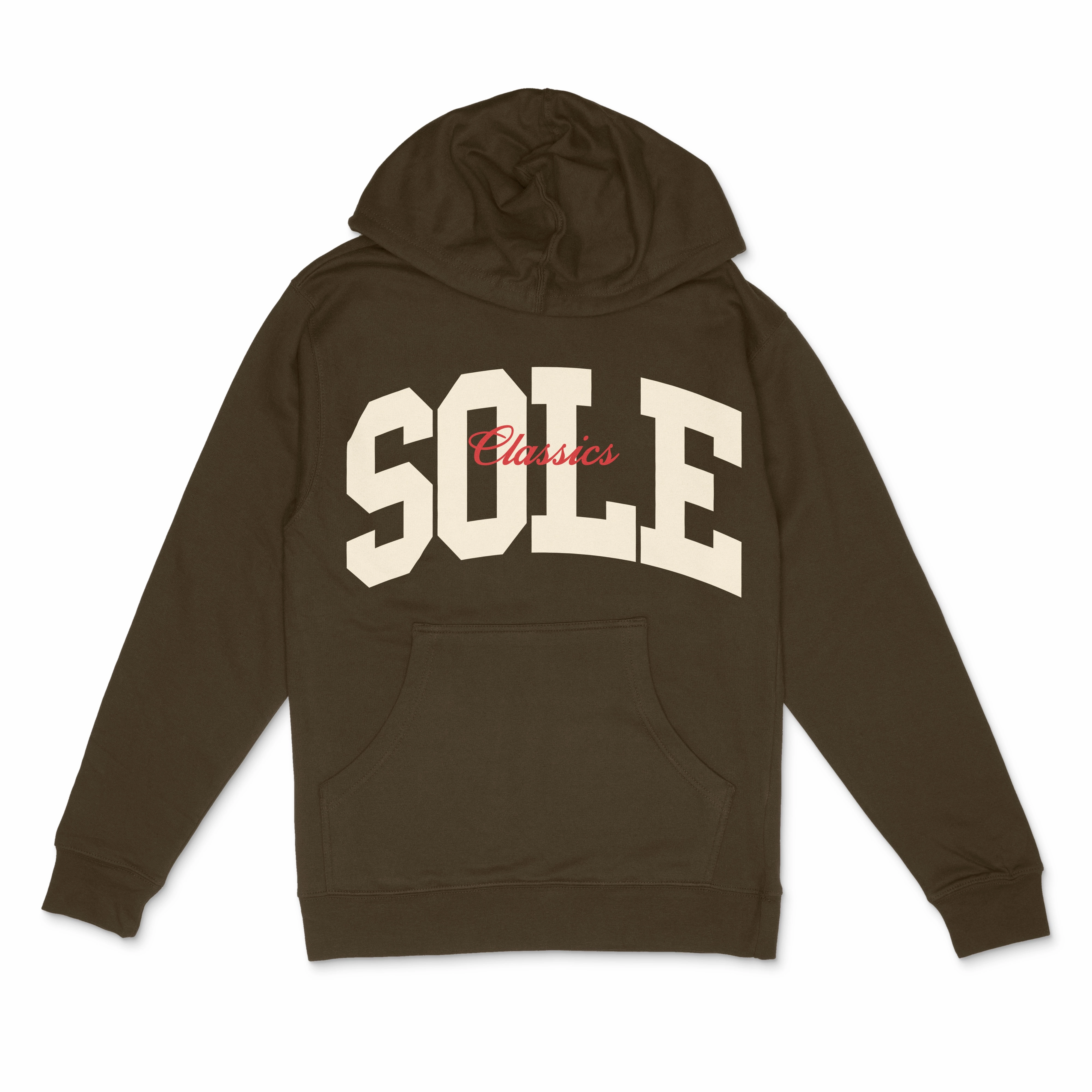 Sole Classics Overprint Logo Hoodie 'Brown' Bactrian camel like Flexible Comfort