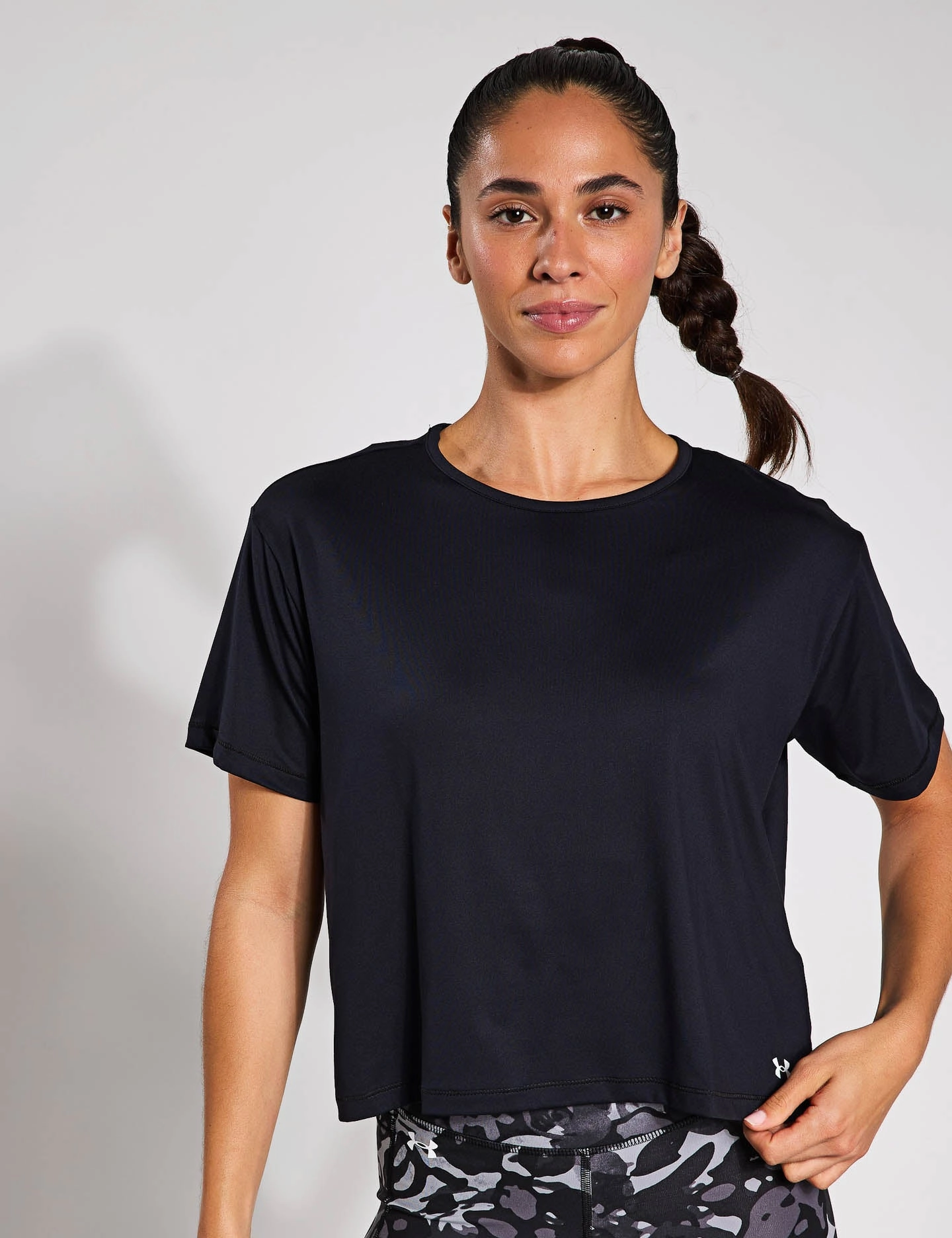 Motion Short Sleeve - Black/White Quick Dry Tech Contrast Stitch Detailing