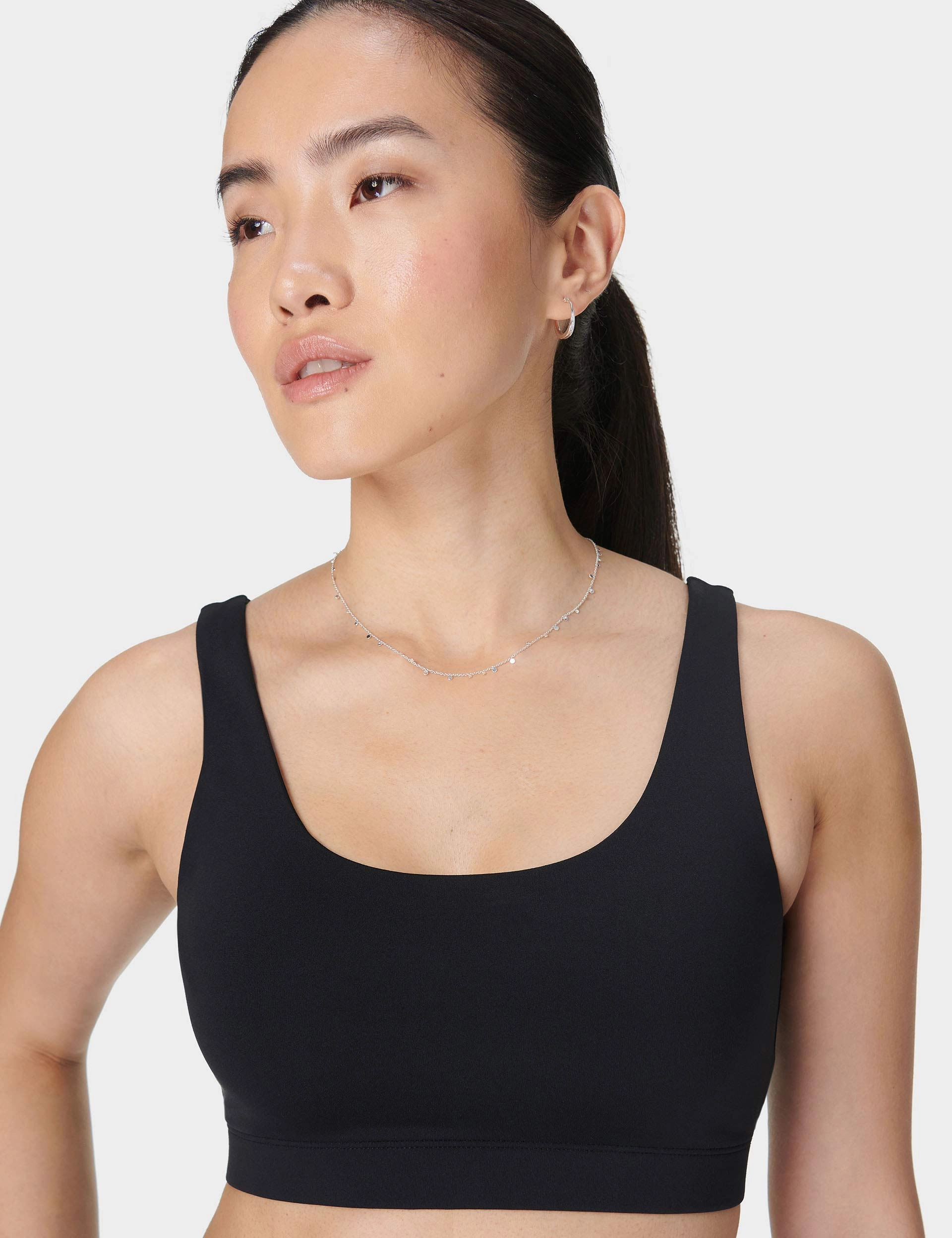 Ventilated Back Panel Relax Vibe All Day Bralette - Black