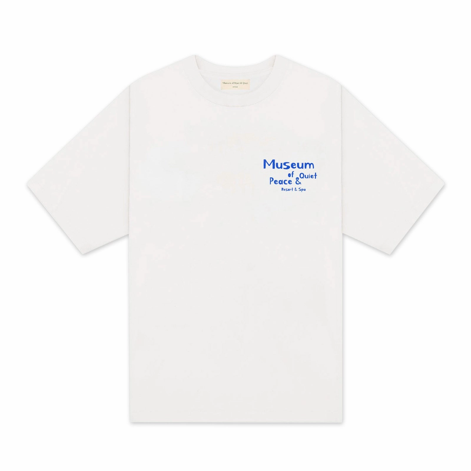 Museum Of Peace And Quiet Resort T-Shirt 'White' Spanish Glow