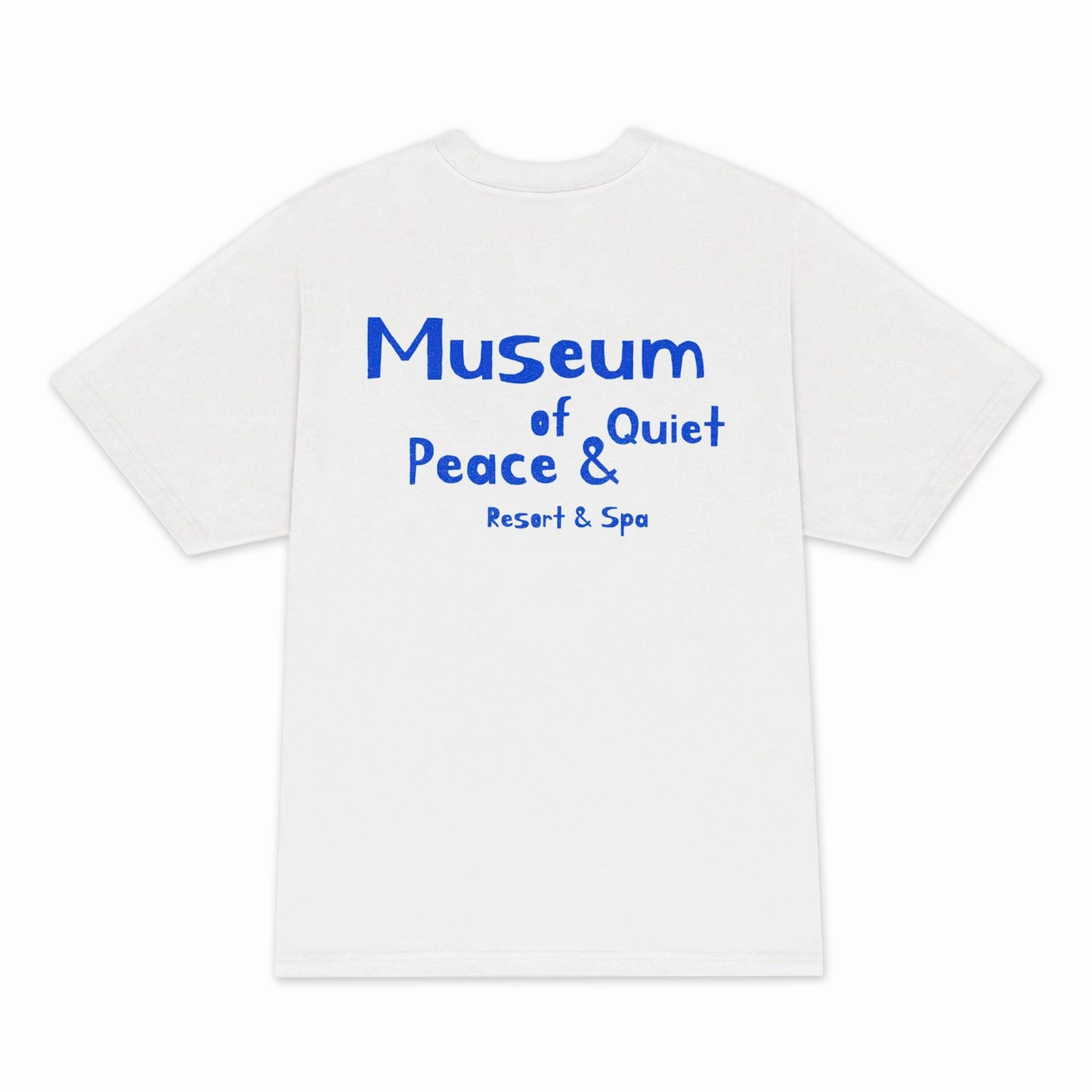 Museum Of Peace And Quiet Resort T-Shirt 'White' Pearl Tone