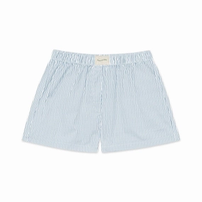 Weatherproof Outerwear Museum Of Peace And Quiet Wordmark Poplin Boxer 'Baby Blue'