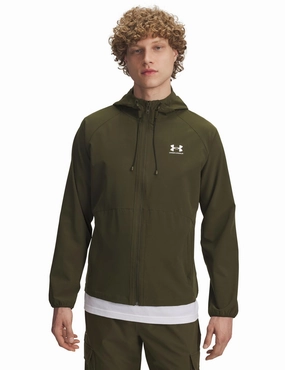 Waterproof Protection Vibe Woven Jacket - Expedition Green/White