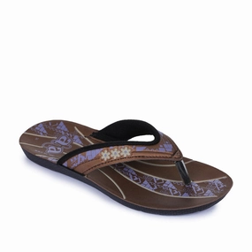 A-HA By Liberty BERLIN Women Casual Brown Slippers Molded Grooves