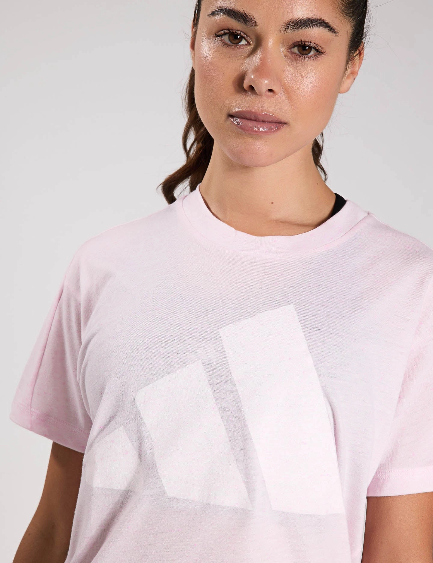 Compact Weave Fabric Essentials Winners T-Shirt - Clear Pink/White