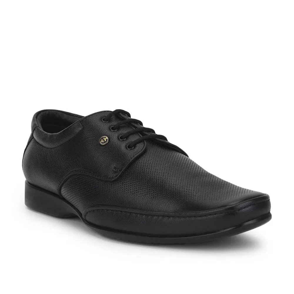 Trail Cushioning Healers Formal Lacing Shoes For Men (Black) FL-510N By Liberty
