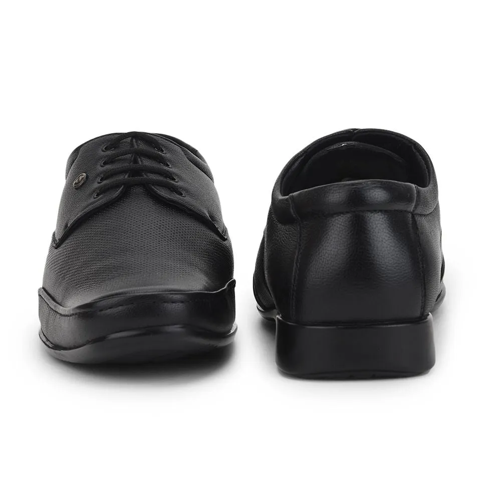 Lightweight Mesh Materials High Rebound EVA Healers Formal Lacing Shoes For Men (Black) FL-510N By Liberty