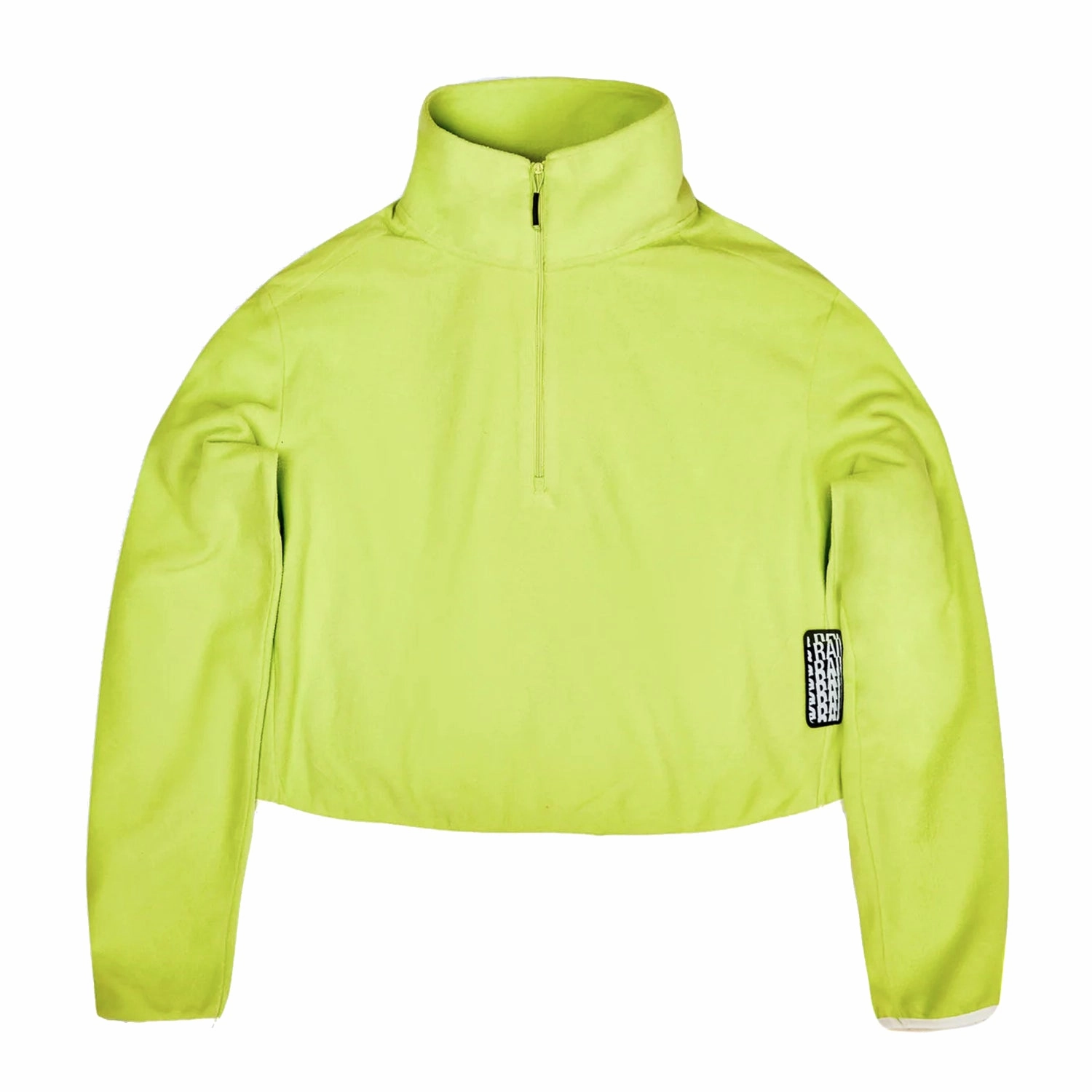 RAINS Fleece W Half Zip 'Digital Lime' Hidden pockets QuickRelease Closure