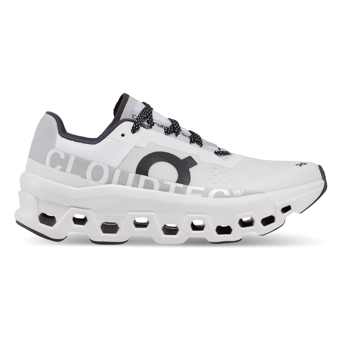ON Cloudmonster - White Energy Return Footbed Shock Absorbing Outsole