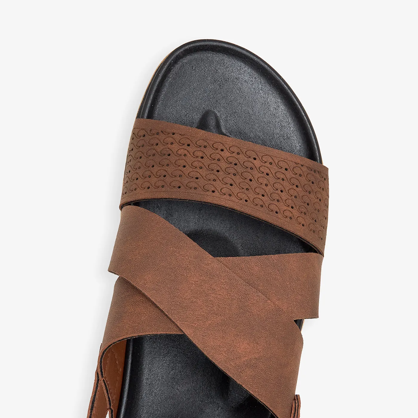 Strapped Sandals for Men solid - color running shoes