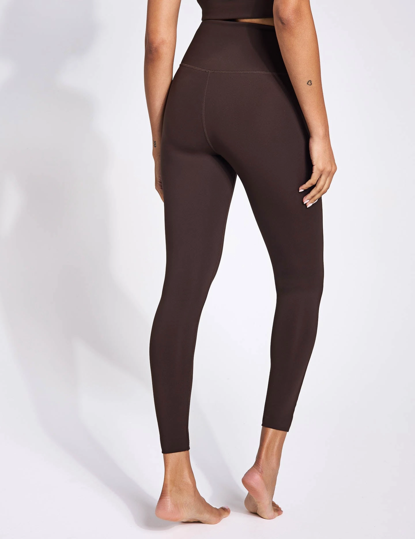 Compressive High Waisted Legging - Cocoa Bean Sporty Comfort Street Readywear