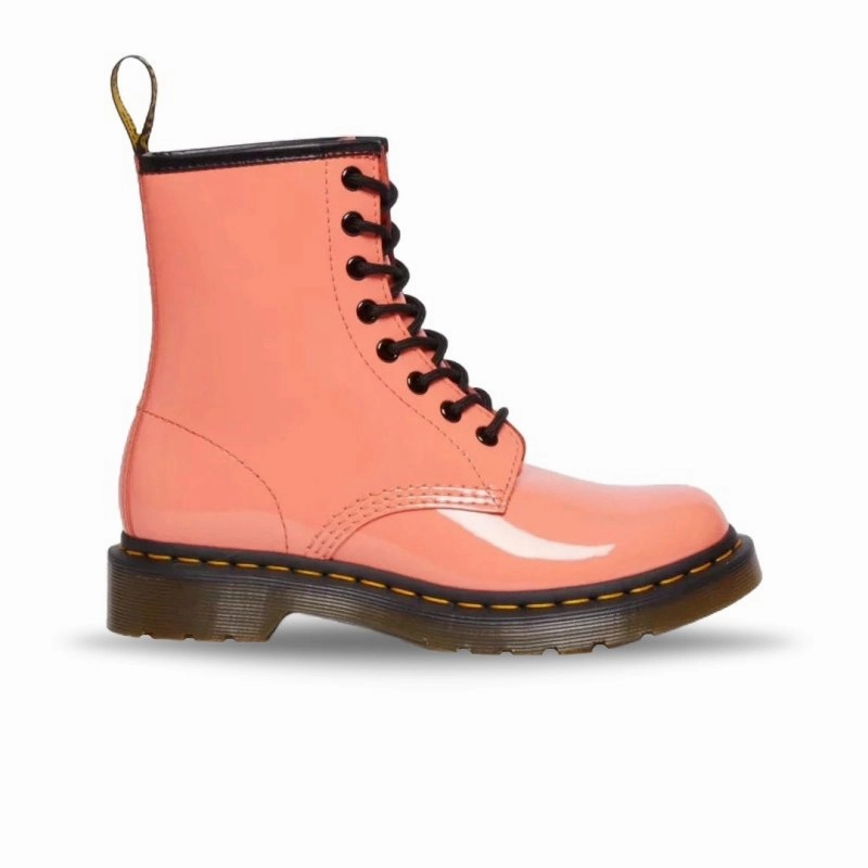 Dr. Martens Women's 1460 Patent - Coral Lucido LightweightDesign Breezy Fit