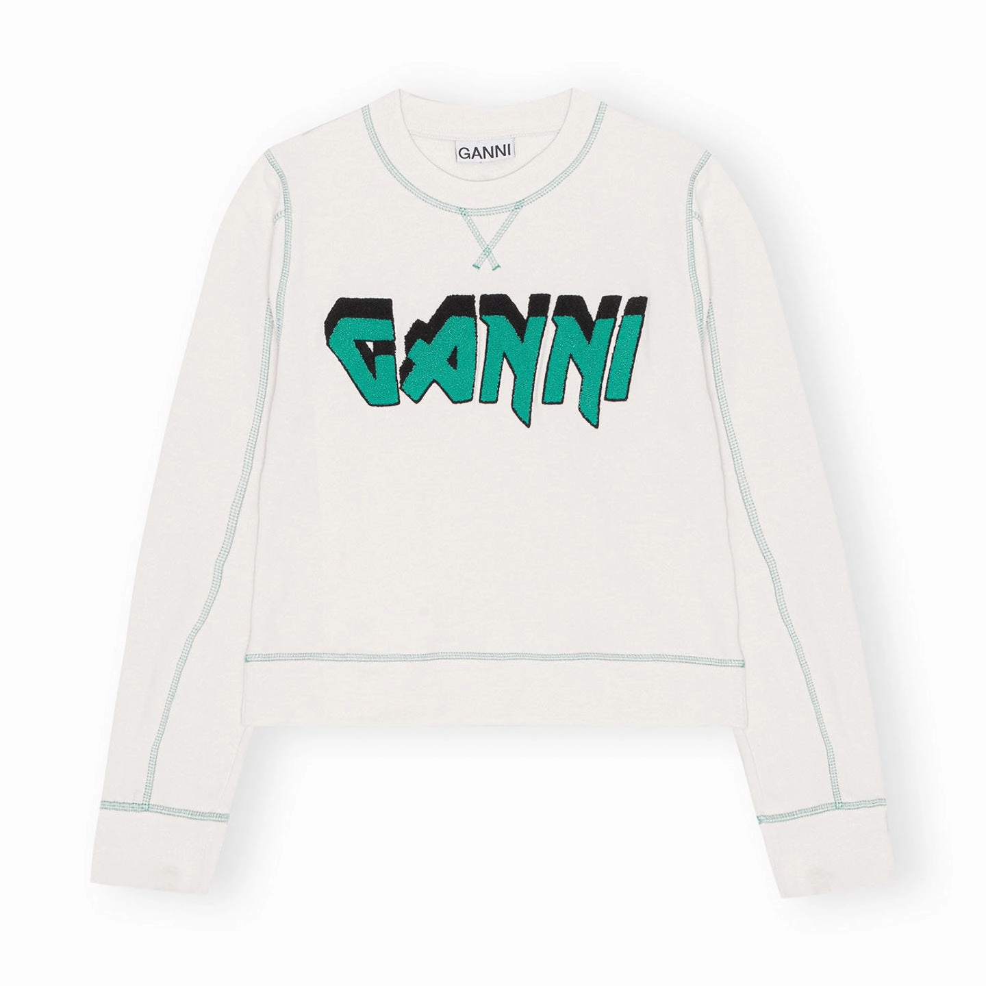 Ganni Isoli Rock Sweatshirt 'Egret' Daily Wear