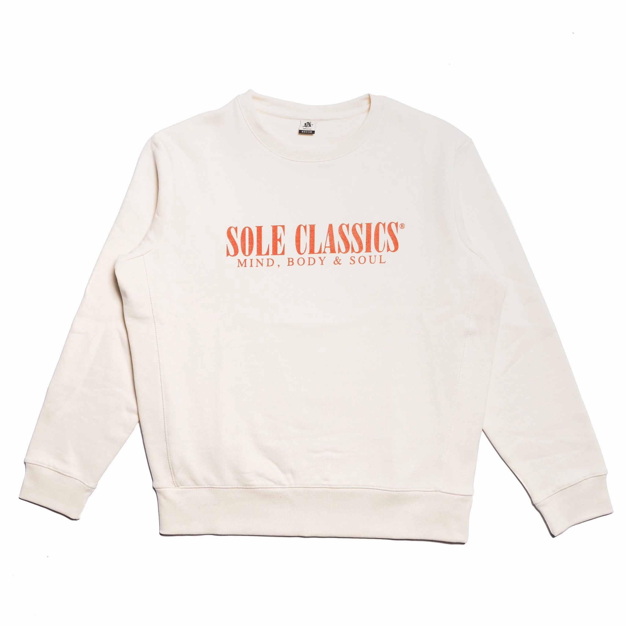 Legend Glow Sole Classics Mind Body & Soul Crewneck in Natural