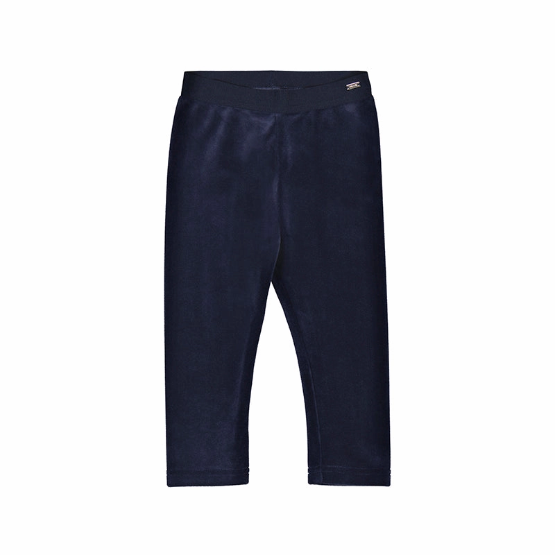 Mayoral Basic Velvet Leggings - Navy Silk