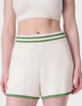 Comfort Layer Wear Off Court Knitted Short - Lily White