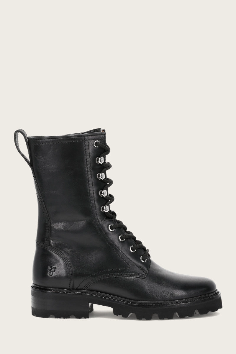 rubber - sole - feature shoes Olivia Combat