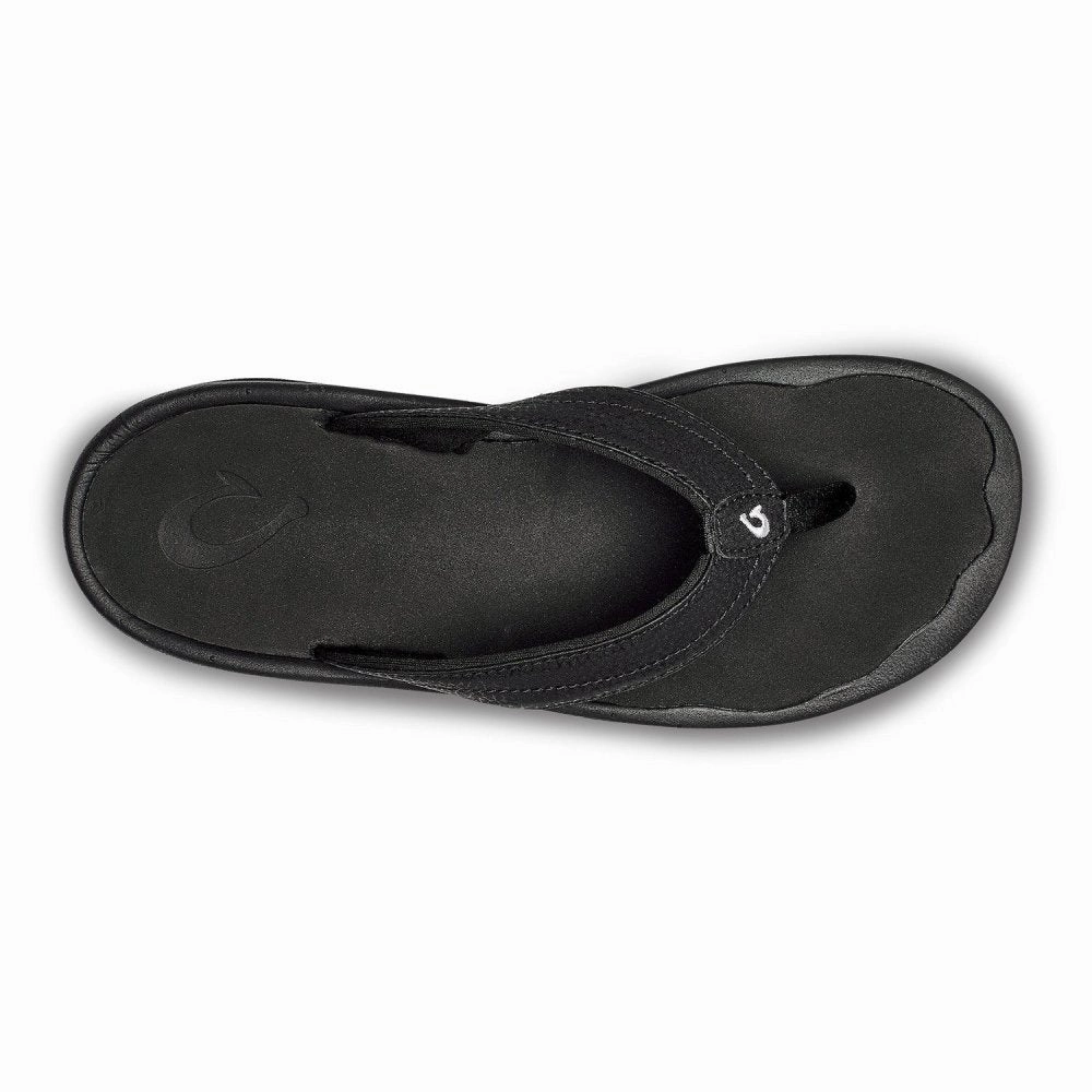 Olukai Women's Ohana - Black hypoallergenic material Metal Core