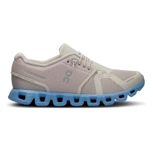 ON Cloud 5 - Pearl - Neptune running backpack Balanced Ground Contact