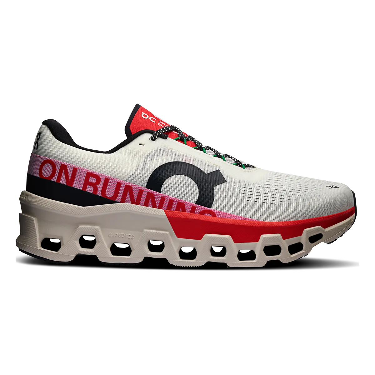 rigid sole shoes ON Cloudmonster 2 - Ivory - Silver